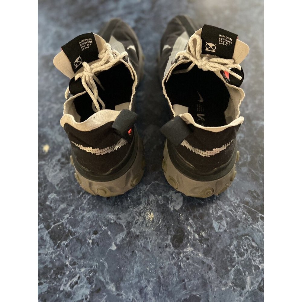 Nike Ispa React Low Running Off White Black Gunsm… - image 6